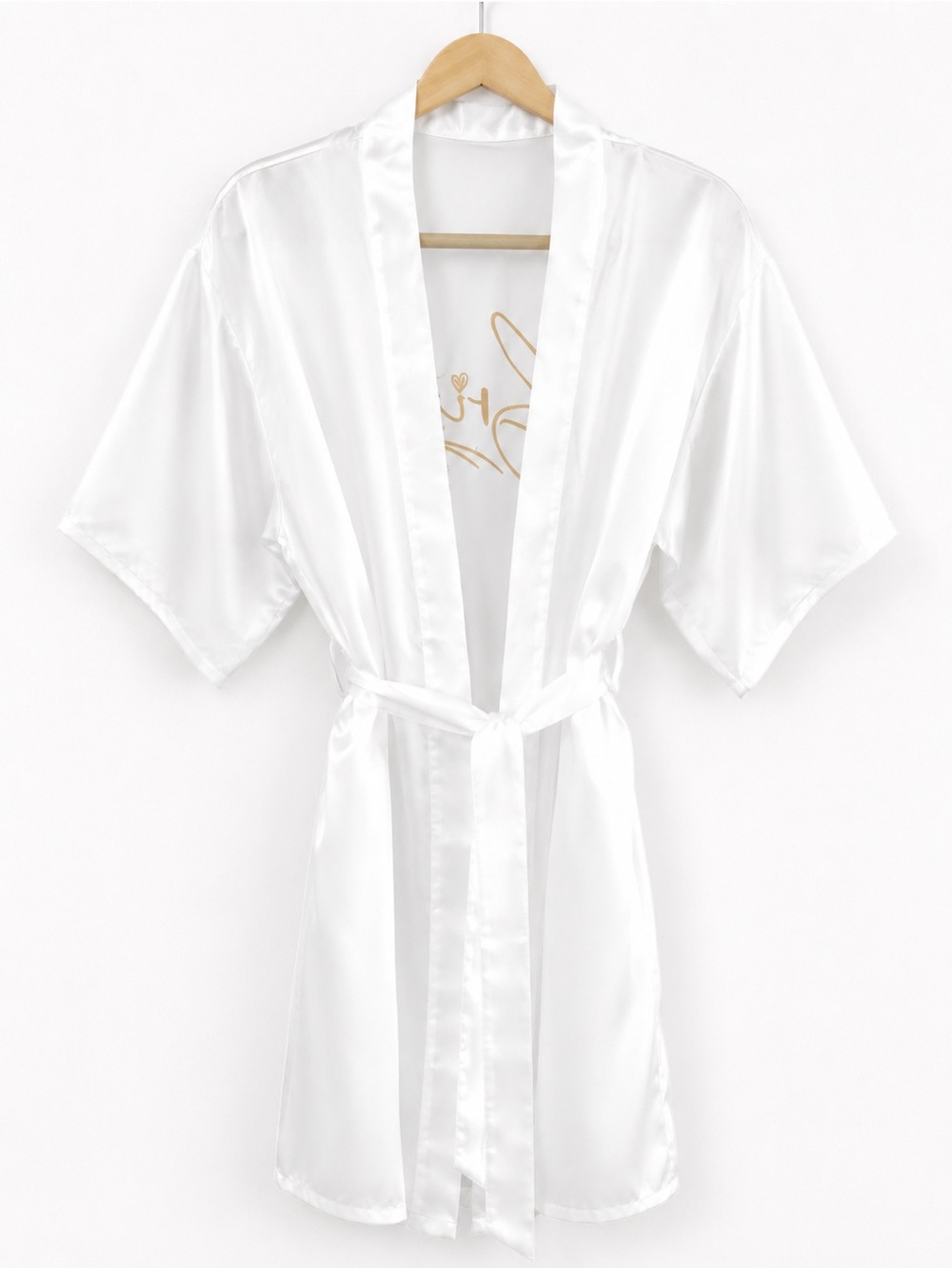 ✨ White Satin Bride Robe Kimono Bridal Getting Ready Robe OS ✨